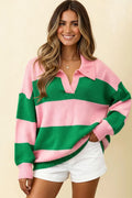 LONG SLEEVE COLORBLOCK LIGHTWEIGHT SWEATER