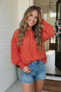 RED POLKA DOT BLOUSE