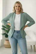 CURVY- SAGE BLAZER